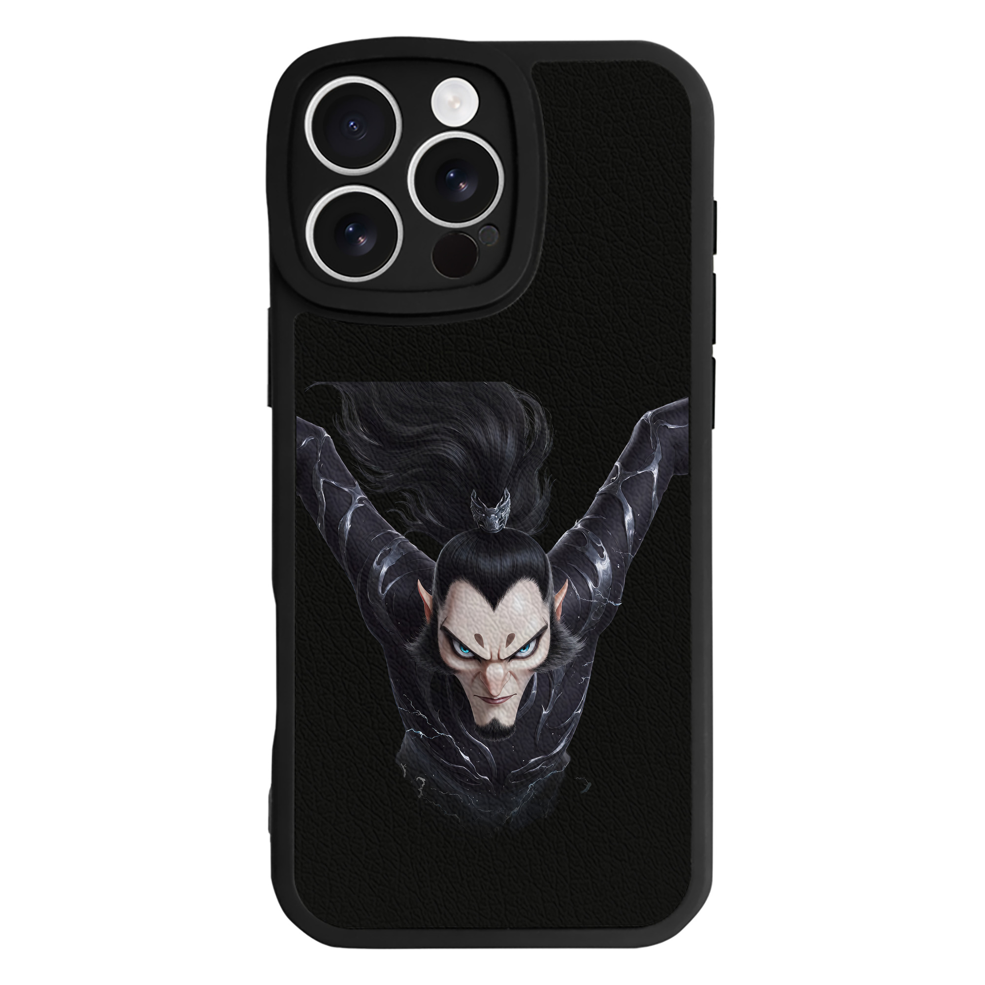 （画像用） Ne Zha 2 ナタ 魔童の大暴れ 【iPhone 16シリーズ対応】シリコンスマホケース（レザー調） 材質：シリコン